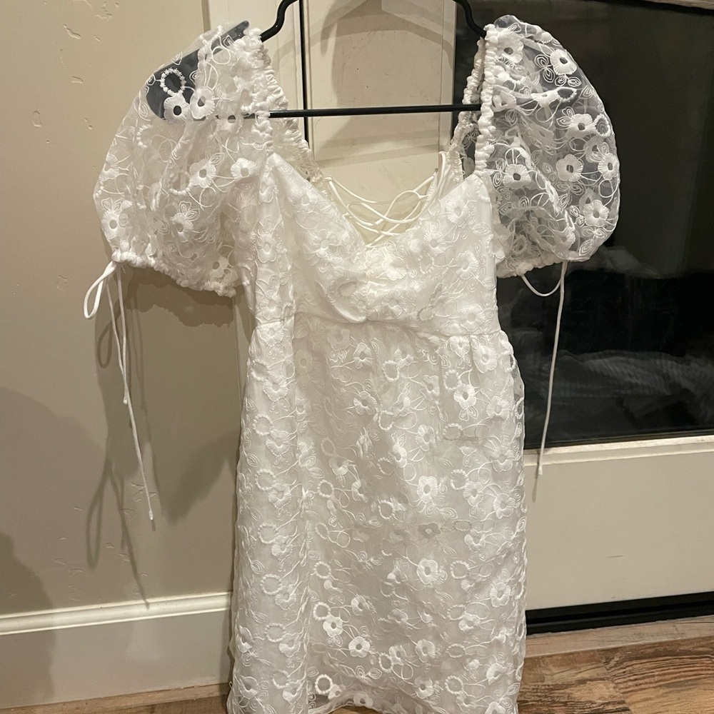 Mustard Seed White floral baby doll dress